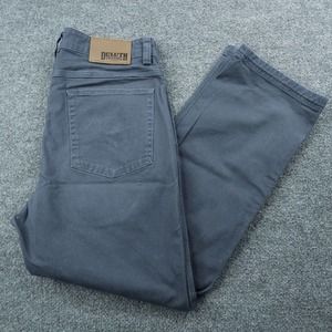 Duluth Pants Mens 32 Flex Fire Hose Duluthflex Relaxed Fit Gray Straight Leg
